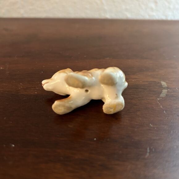 Vintage Bone China Brown Bear Mini Trinket - Picture 7 of 7